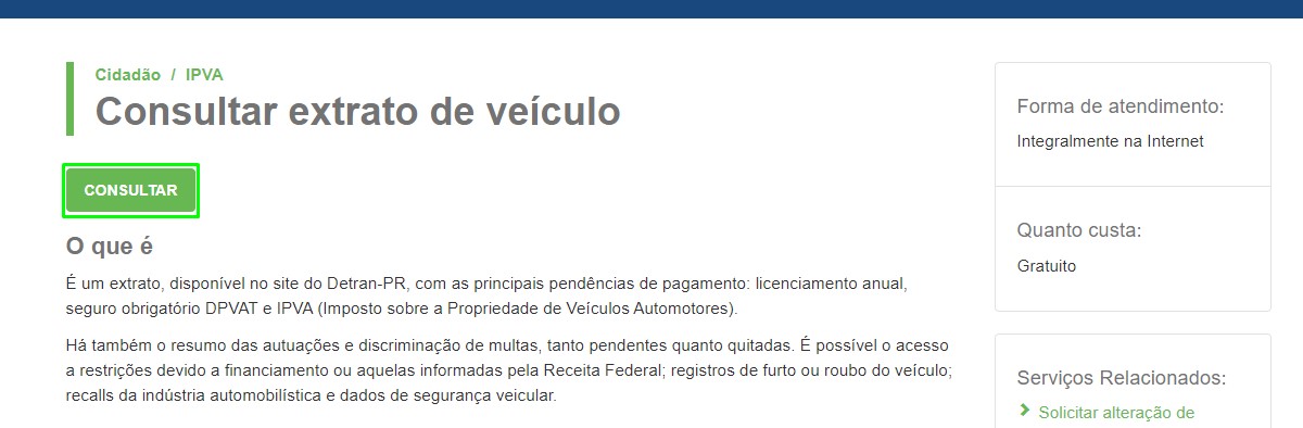 Print Da Tela Mostrando O O Consultar Da Consulta De Extrato De