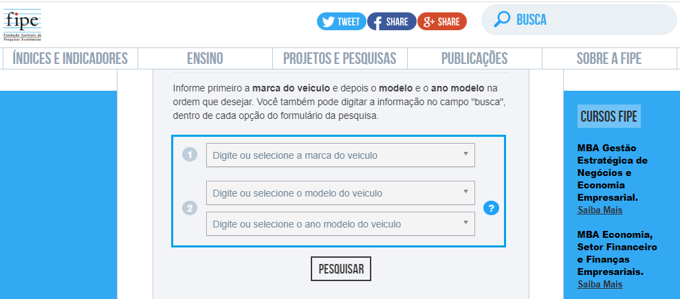 Como consultar valores na tabela FIPE oficial • [2020], fipe brasil 