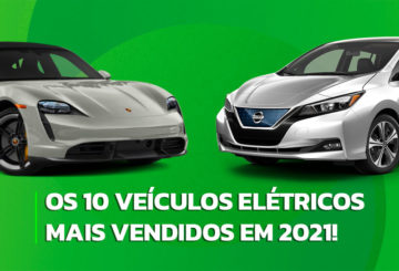 Imagem representativa sobre os 10 veículos elétricos mais vendidos em 2021