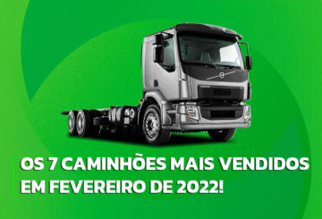Imagem representativa dos caminhões mais vendidos em fevereiro de 2022