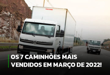 Imagem representativa dos caminhões mais vendidos em março de 2022