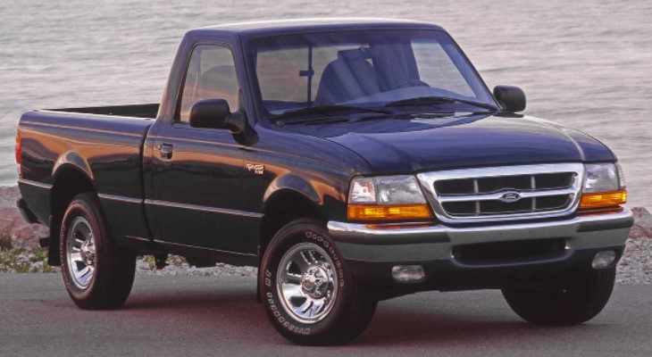 Foto da caminhonete Ford Ranger 1998 preta