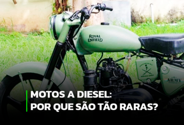 Imagem representativa de um dos modelos de motos a diesel.