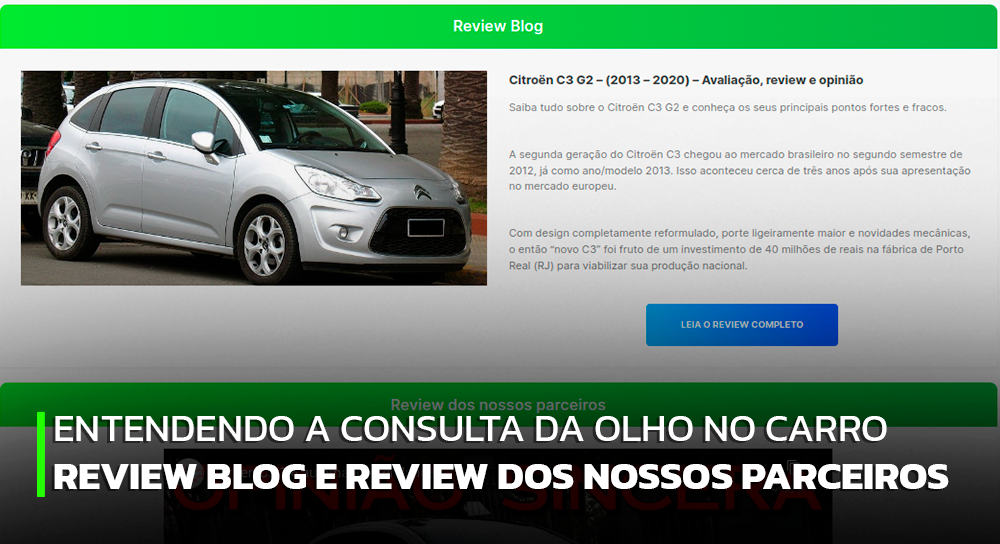 Entendendo a consulta da Olho no Carro – Review do nosso blog e