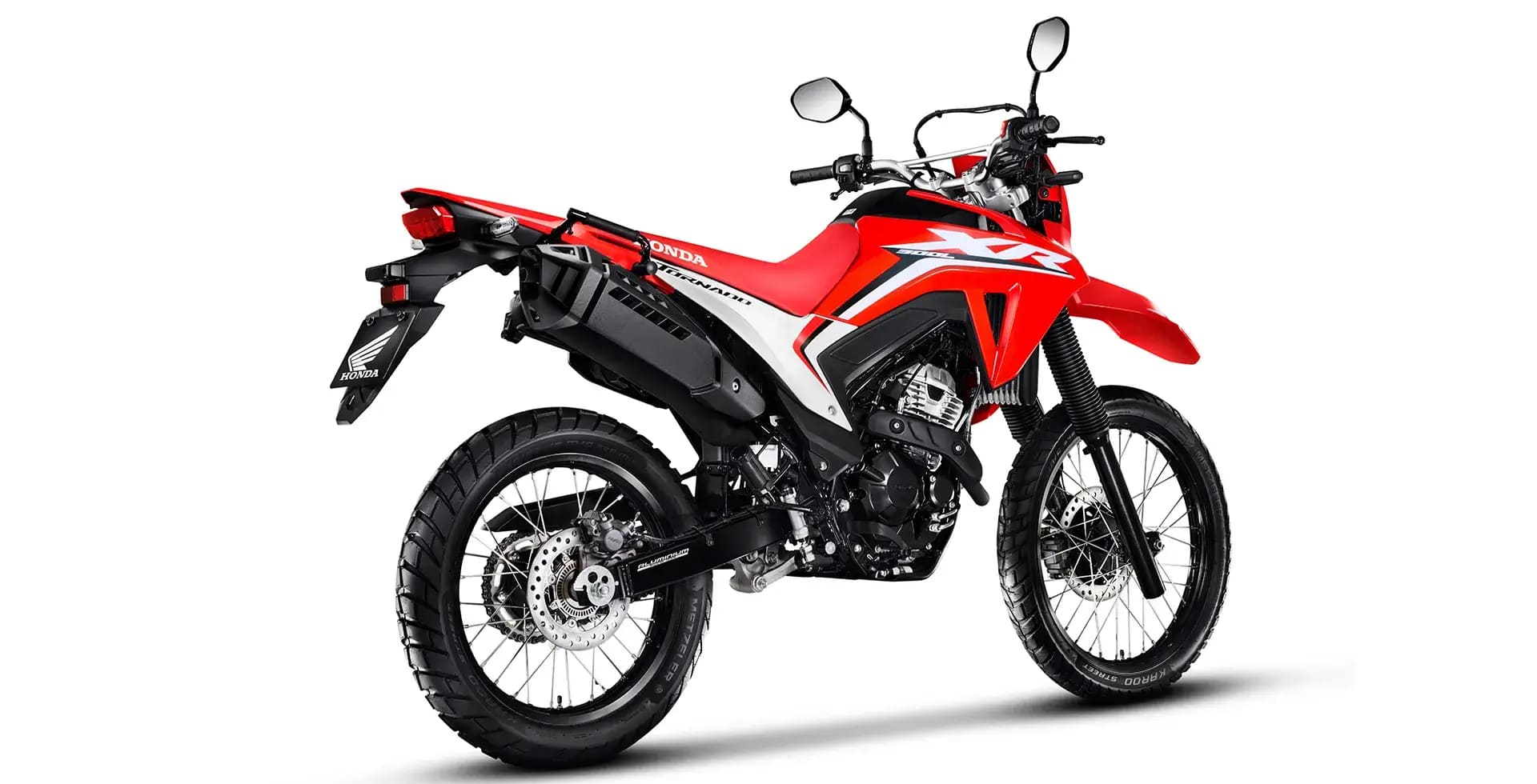 Foto traseira da Honda XR 300L Tornado 2025.