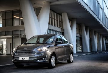 Foto frontal do Ford Ka SEL 1.0 2019.