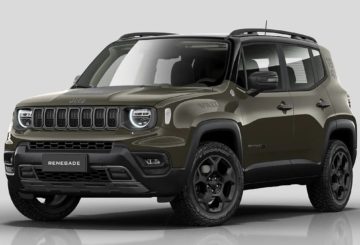 Foto frontal do Jeep Renegade Willys 4X4 2025.