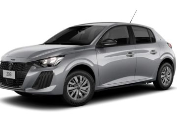 Foto frontal do Peugeot 208 Active 1.0 MT 2025.