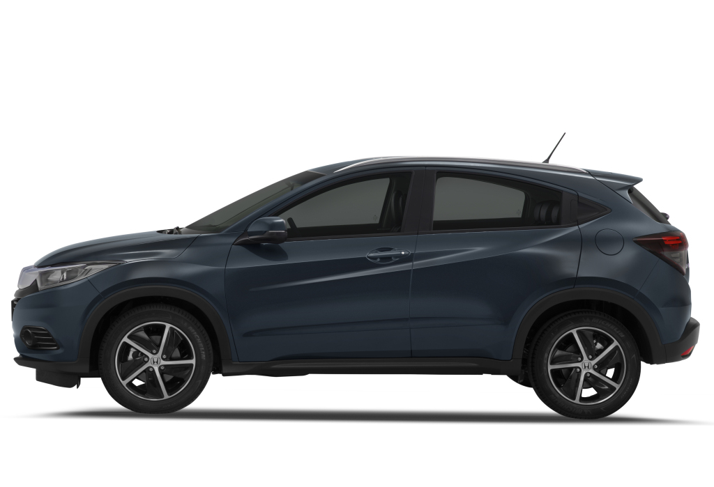 Foto lateral do Honda HR-V EXL 2019.