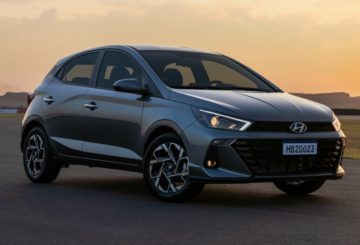 Foto frontal do Hyundai HB20 Comfort 1.0 Turbo 2024.
