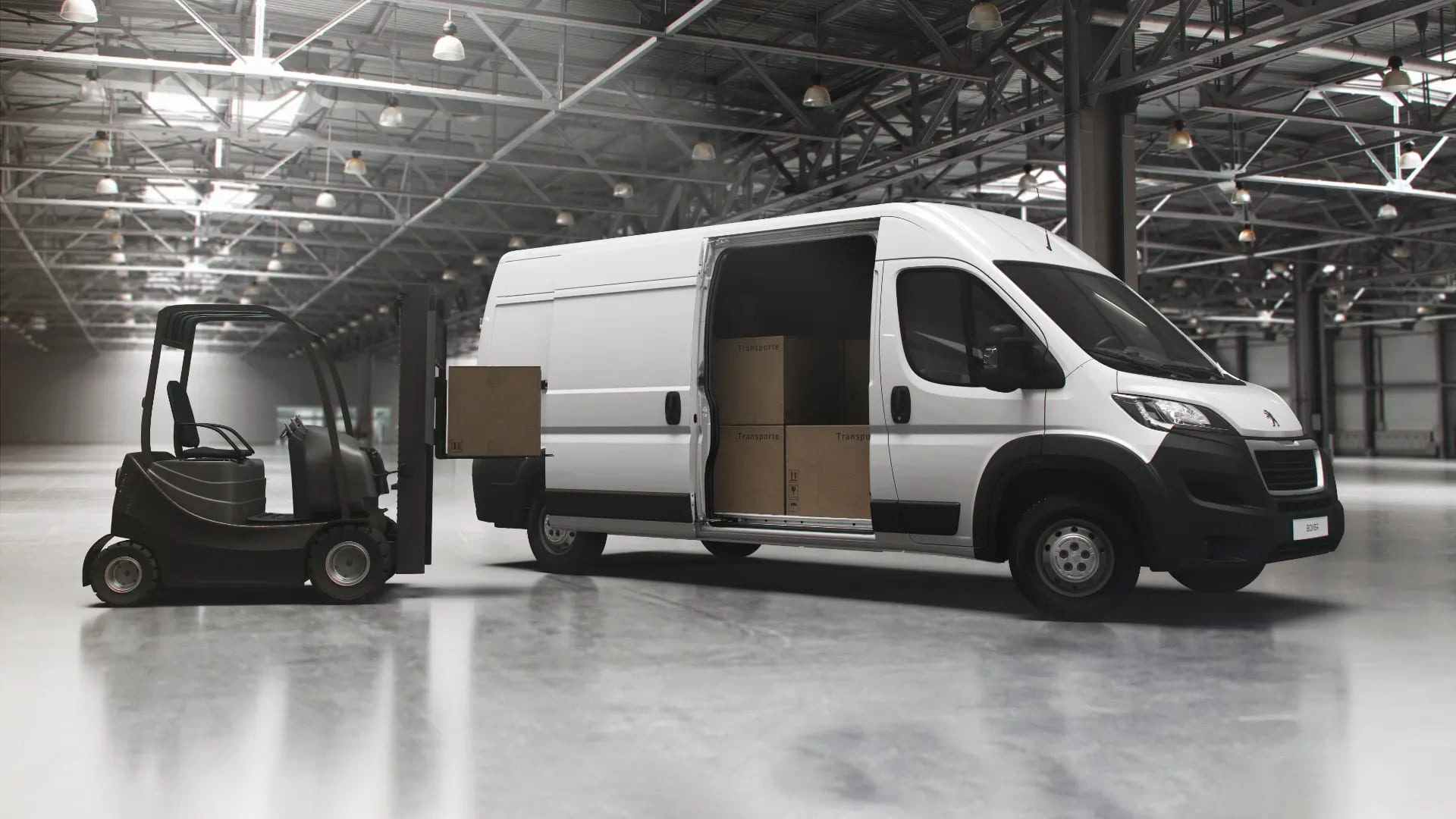 Foto lateral do Peugeot Boxer Furgão 2025.